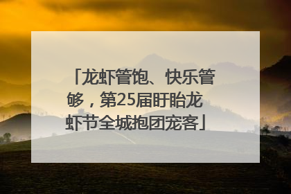 龙虾管饱、快乐管够，第25届盱眙龙虾节全城抱团宠客