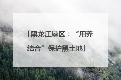 黑龙江垦区：“用养结合”保护黑土地