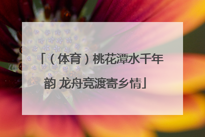 （体育）桃花潭水千年韵 龙舟竞渡寄乡情