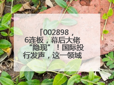 002898，6连板，幕后大佬“隐现”！国际投行发声，这一领域或迎十年黄金期