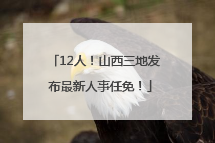 12人！山西三地发布最新人事任免！