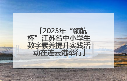 2025年“领航杯”江苏省中小学生数字素养提升实践活动在连云港举行