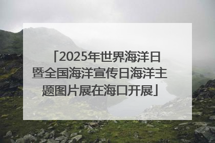 2025年世界海洋日暨全国海洋宣传日海洋主题图片展在海口开展
