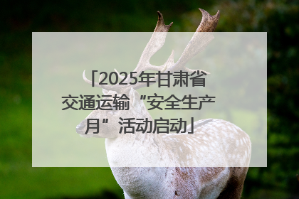 2025年甘肃省交通运输“安全生产月”活动启动