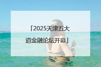 2025天津五大道金融论坛开幕