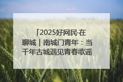 2025好网民·在聊城｜南城门青年：当千年古城遇见青春歌谣 一湖碧水见证的“聊城式浪漫”