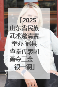 2025山东省民族武术邀请赛举办 冠县查拳代表团勇夺三金二银一铜