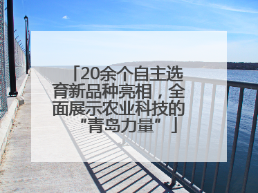 20余个自主选育新品种亮相，全面展示农业科技的“青岛力量”