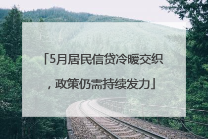 5月居民信贷冷暖交织，政策仍需持续发力