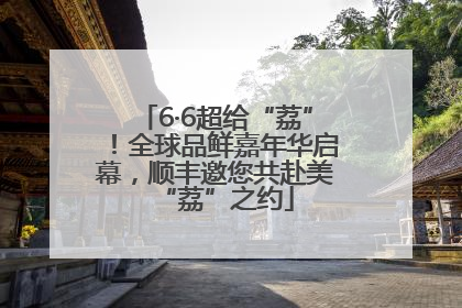 6·6超给“荔”！全球品鲜嘉年华启幕，顺丰邀您共赴美“荔”之约