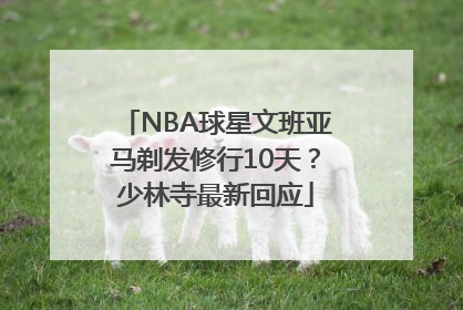 NBA球星文班亚马剃发修行10天？少林寺最新回应